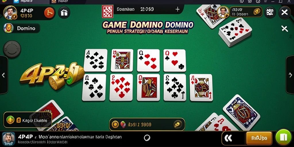 Tampilan antarmuka dan fungsi permainan Domino yang menarik.