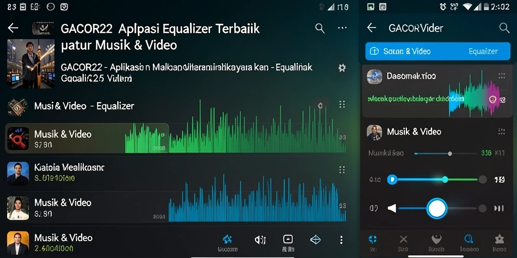 Tampilan antarmuka intuitif GACOR22 yang memudahkan pengguna mengatur Equalizer.