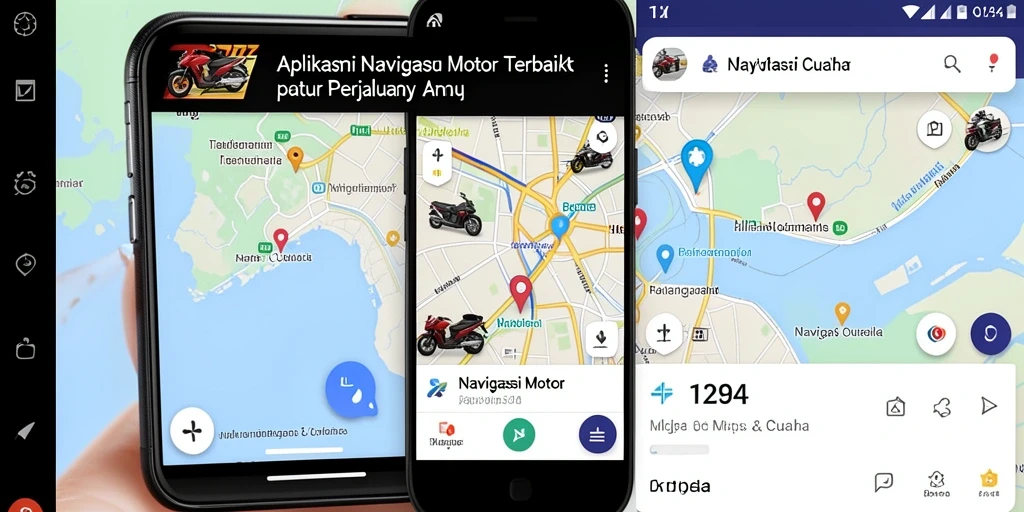Antarmuka JARUM77 menampilkan navigasi motor yang intuitif dan informatif.